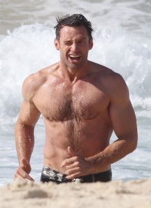 Hugh Jackman al mare, un classico